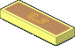 Tile  1 x  3 with Medium Nougat Drawer with Ornamented Gold Handle Sticker Tile  1 x  3 with Medium Nougat Drawer with Ornamented Gold Handle Sticker