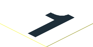 Sticker  1.1 x  1.1 with Black "1" on White Background