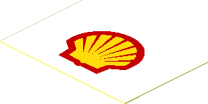 =Sticker 1.0 x 1.5 with Shell Logo