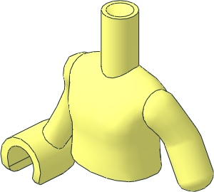 Figure Friends Girl Torso with Left Limb Reduction