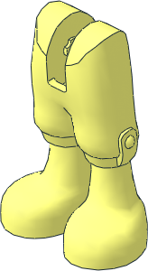 Figure Friends Legs with Cropped Trousers (Thin Hinge)