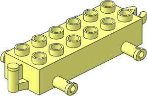 ~Duplo Car Base  2 x  6 with Bottom Tube
