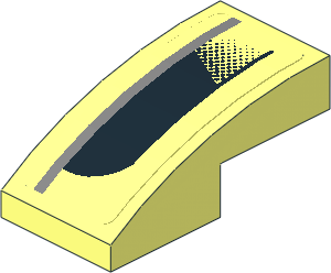 Slope Brick Curved  2 x  1 with Black Air Vent on Transparent Background Left Sticker