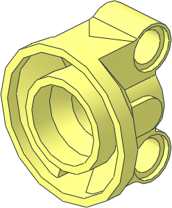Technic Steering Wheel Bearing with  2 Pegholes