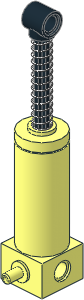 Technic Pneumatic Pump  2 x  2 x  5 without Knob (Extended)