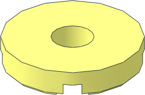 Tile  2 x  2 Round with Hole