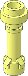 ~=Minifig Lightsaber Hilt without Bottom Ring (Obsolete)