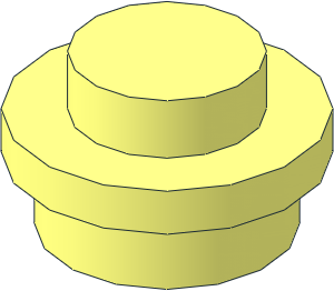 =Plate  1 x  1 Round