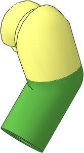 Minifig Arm Left with Bright Green Lower Arm Pattern