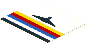 Sticker  2.4 x  3 with Town Airport Logo