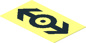 =Sticker  1.1 x  2 with Black Train Logo