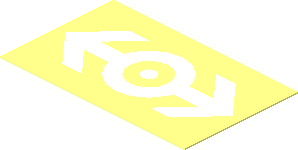 =Sticker  1.2 x  1.9 with White Train Logo