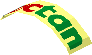 Sticker  0.5 x  1.8 with Octan Logo without Border on Transparent Background (Formed)