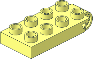 Duplo Plate  2 x  4 with Hinge