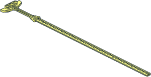 Ripcord Flexible with Handle Thick for Ninjago Airjitzu Flyers (70 Teeth)