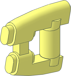 Minifig Weapon Blaster with Two Barrels