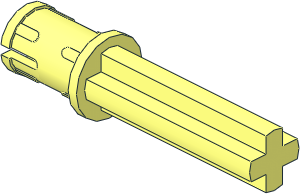 Technic Axle Pin Long with Friction with  2L Axle
