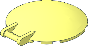 Dish  6 x  6 Inverted - No Studs with Handle