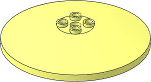Dish  8 x  8 Inverted with Hollow Studs