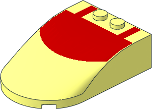 Windscreen  6 x  4 x  1.333 Curved with Red Roof Pattern