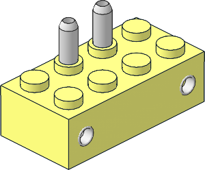 Electric Train  4.5V On/Off Switch Brick  2 x  4