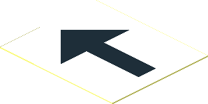 Sticker  1.1 x  1.3 with Black Left Arrow