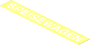 Sticker  0.9 x  6 with White "SPEISEWAGEN"