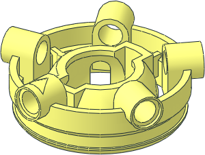 Technic Swashplate  5 x  5 Top with  5 Pin Holes