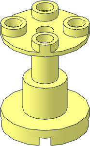 Support  2 x  2 x  2 Round with Open Hole and Reinforced Bottom