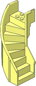 Staircase  6 x  6 x  7.333 Enclosed Curved