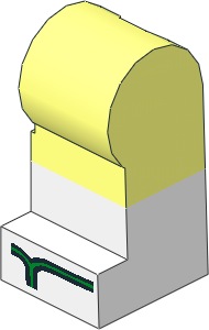 Minifig Leg Left with White Lower Leg and Green Sandals Pattern