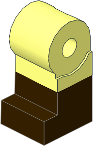 Minifig Leg Right with Dark Brown Lower Leg Pattern