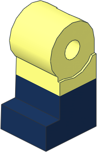 Minifig Leg Right with Dark Blue Lower Leg Pattern
