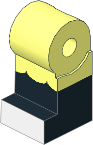 Minifig Leg Right with Ruffles, Black Lower Leg and White Feet Pattern
