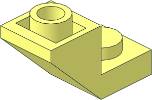 Slope Brick 45  2 x  1 Inverted with 0.667 Cutout