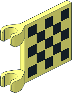 Flag  2 x  2 with Chequered Pattern