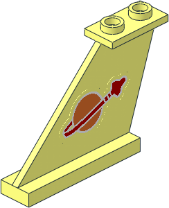 Tail  4 x  1 x  3 with Classic Space Logo Sticker on Left Side