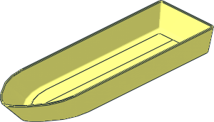 Boat Hull Floating 40 x 12 Bottom (Needs Work)