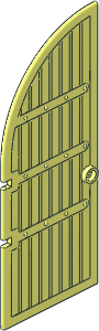 Door  1 x  5 x 10 with 1/4 Circle Top