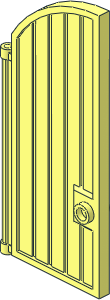 Door  1 x  4 x  7.667 with Curved Top