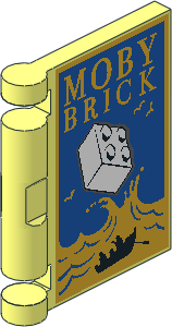 Minifig Book Cover "MOBY BRICK"
