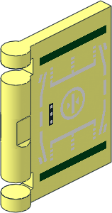 Minifig Book Cover with White Head Up Display Pattern