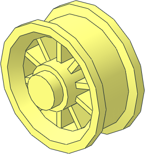 ~Wheel Spoked with Stud