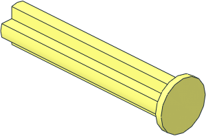 Technic Axle  3 with Stop