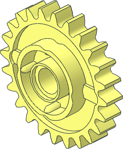 Technic Gear 24 Tooth with Clutch on Both Sides