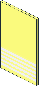 Glass for Window  1 x  4 x  5 with White Stripes Sticker
