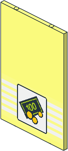 Glass for Window  1 x  4 x  5 with White Stripes and Town Bank Logo Sticker