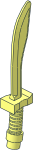 Minifig Sword Dao with Curved Blade and Hilt