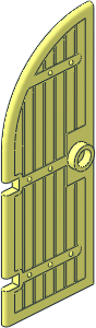 Door  1 x  3 x  6 with 1/4 Circle Top