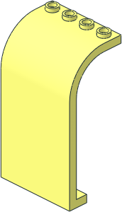 Panel  3 x  4 x  6 with Curved Top